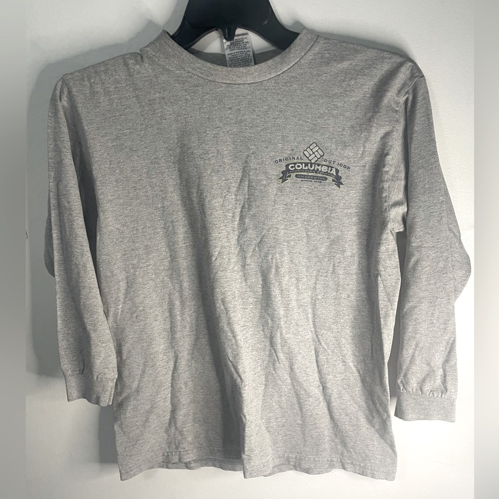 Mens Columbia Gray Sportswear Long Sleeve Shirt Large
